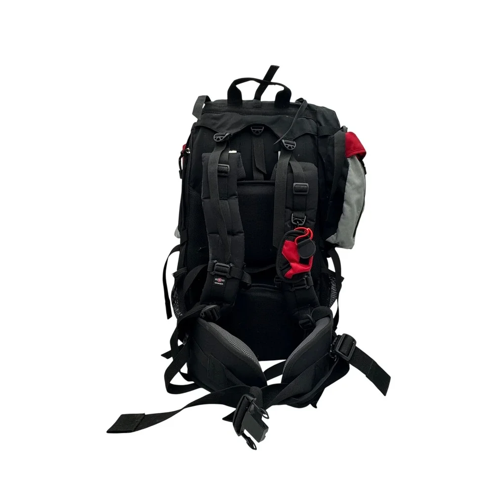 Wenger Swiss Gear Hiking Camping Travel Backpack Red Gray Black